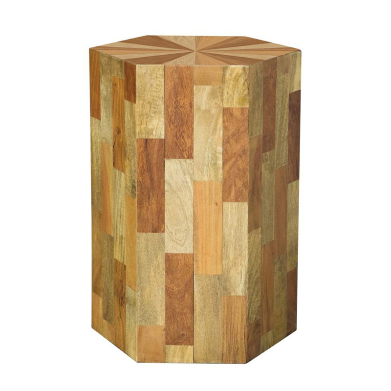 Foundry Select Solid Wood Block End Table Wayfair